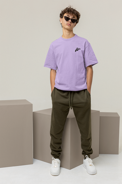 Easy Breezy Lavender Relaxed Fit T-shirt